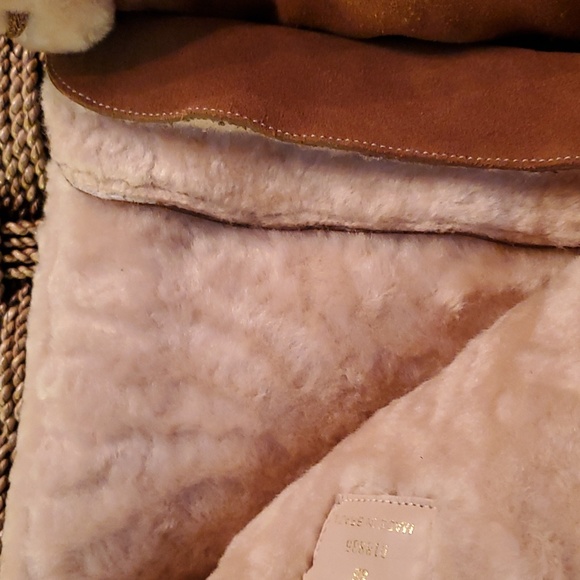 Cole Haan Shearling Tall Zip Up Platform Boots Size 8 - Picture 3 of 12